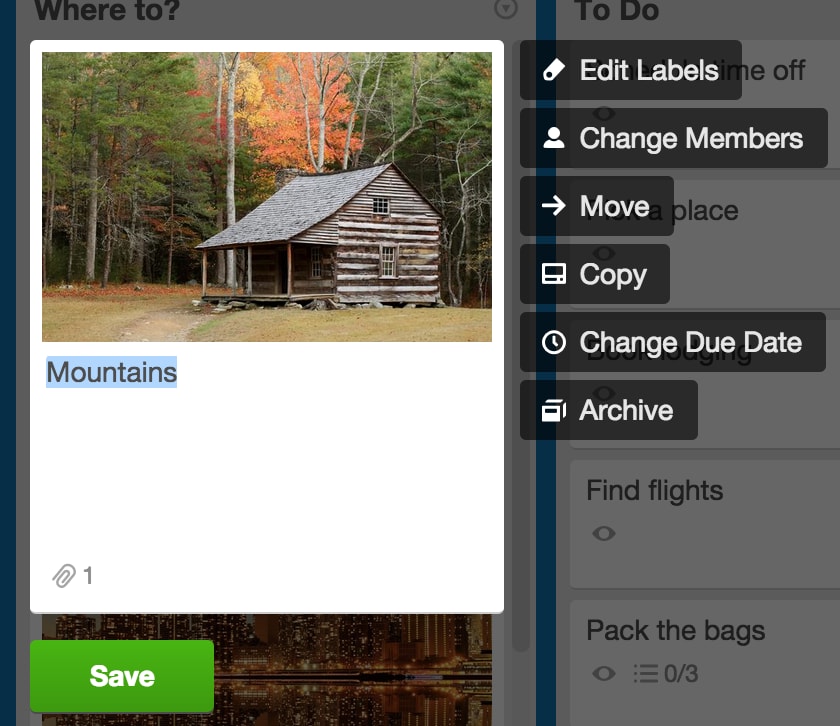 Trello Project Management Software - Archive Card in Trello